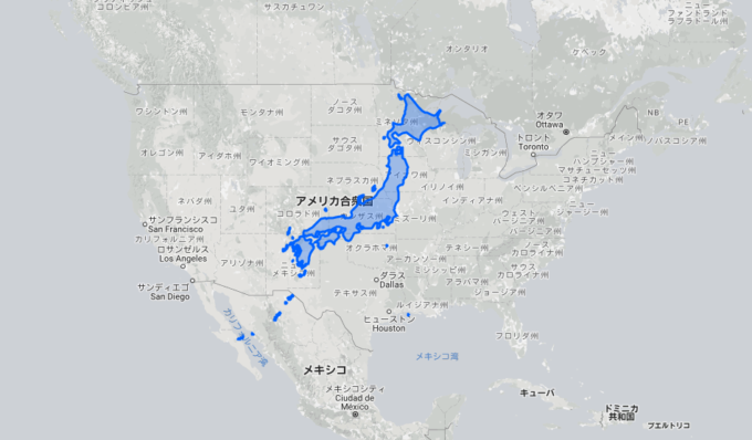 世界の国の本当の大きさが分かる「The True Size Of ...」