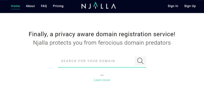 完全匿名でドメインを利用できる『Njilla』