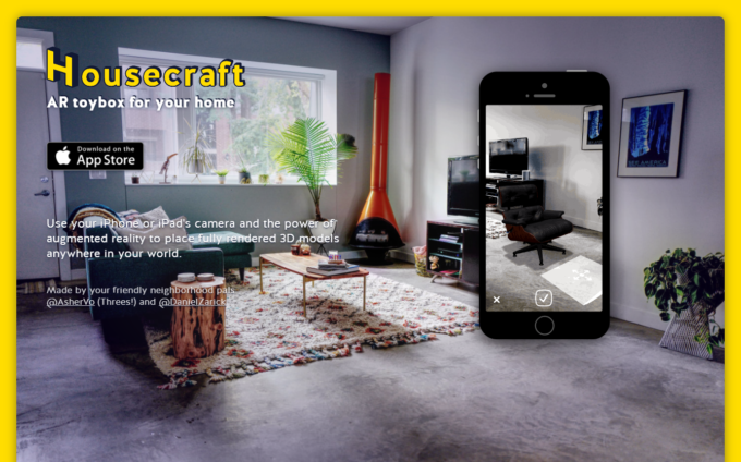 部屋に家具を置いた様子をiOS11のAR機能でシミュレーションできるアプリ「Housecraft」