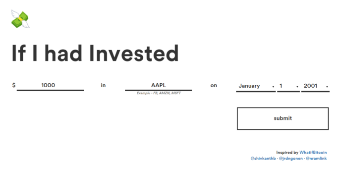 もしもあの時投資していたらいくら儲かったかが分かる