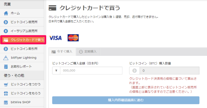 ビットコインをクレジットカードで購入する