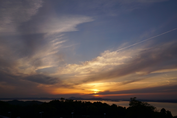リゾートホテルオリビアン小豆島から眺める夕日